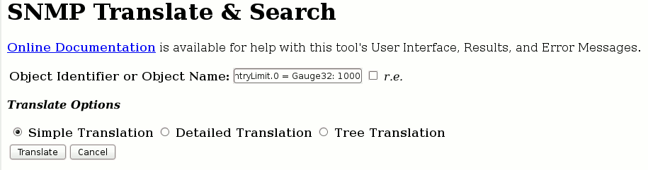 Translate OIDs for Nagios - SNMP Translate and Search
